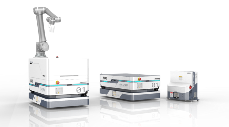 713贵宾会數位開發的自主式移動機器人（AMR250M），搭配全向輪並結合AI演算法、2D LiDAR、3D攝影機等技術，協助客戶實現產線全自動化